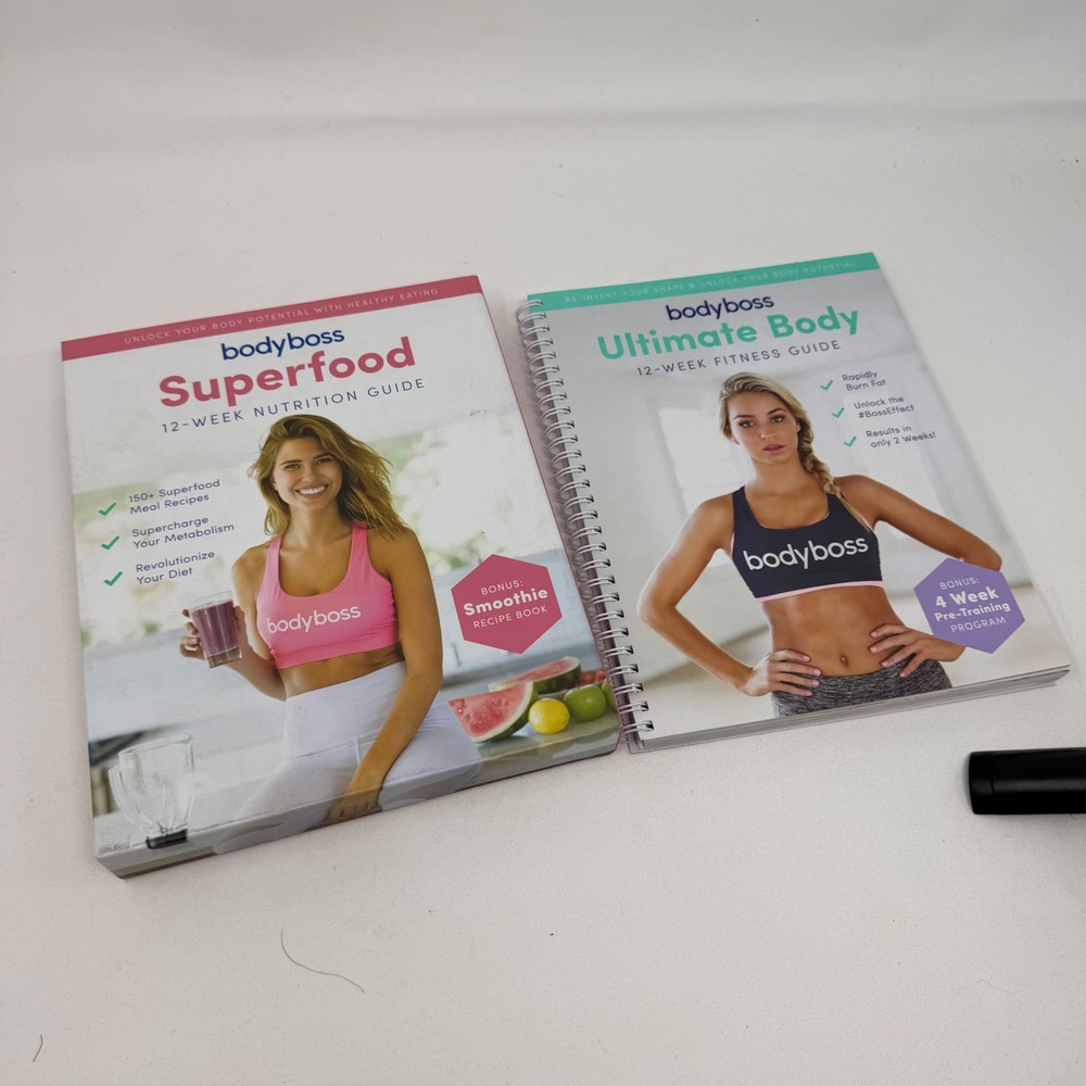 BodyBoss Ultimate Body 12-Week Fitness Guide & Superfood‎ Nutrition Guide Bundle